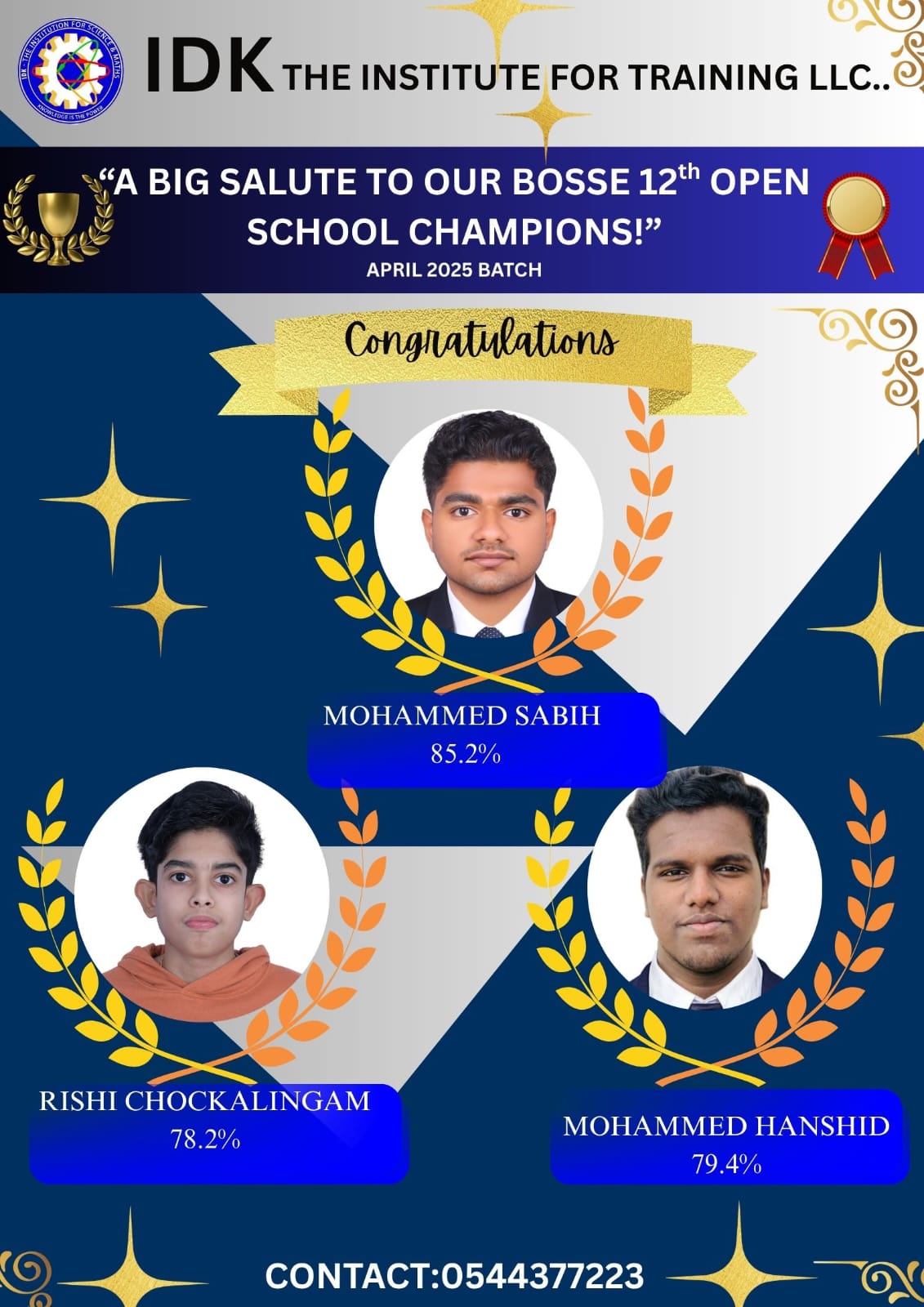 BOSSE Result Poster - June 2025